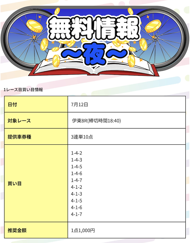 ケイリン物語の無料情報